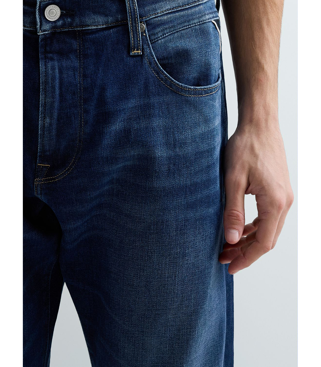 ストレートフィットAIDEEN インディゴストレッチデニム 詳細画像 ダークブルー 5